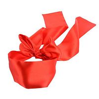 JISEN Silky Satin Eye Mask Cover Band Sleeping Blindfold Red