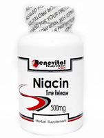 Niacin Time Release 500mg 200 Capsules ~ Renevitol