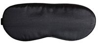 MSSilk Sleep Eye Mask- Smoothing Mulberry Silk- Adjustable Elastic Strap- Lightweight- with A Bonus Pair of Earplug in a Carry Pouch (Black)
