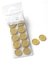 HEART AND ARROW GOLD FAUX WAX SEALS