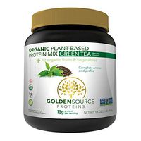 GoldenSource Proteins Organic Plant-Based Protein, Green Tea, 1 Pound