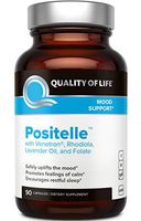 Quality of Life - Positelle - Premium Mood Support Supplement - Improves Mood, Promotes Calmness and Restful Sleep - 90 Vegicaps