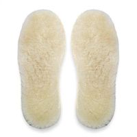 Happystep Genuine Sheepskin Lambswool Cushioning Shearling Winter Insoles with Felt Comfort Sole(Women 6)