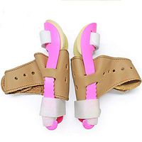 Big Toe valgus Night Toe Separator Thumb valgus Foot aligner Day and Night Grateful for everything (Color : Pink)