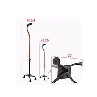 CW&T WW Elderly Walking Stick Walker Adjustable Medical Insurance Non-Slip Crutches