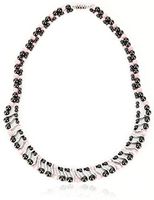 Elegant Womens Hematite Magnetic Therapy Necklace with Healing Stones Pain Relief for Neck Arthritis Migraine Headaches Shoulders and Back (Regular, Pink Cat Eye)