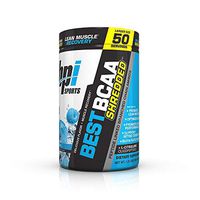BPI Sports Best BCAA Shredded Powder for Men & Women, Blue Raz, 50 Servings