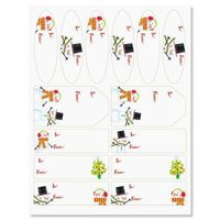 Swirly Snowman Christmas to/from Labels - Set of 42 Gift Tags