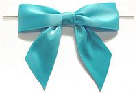 BAYWIND LTD; 3" Twist Tie Bows- 100pc (Turqouise Blue)