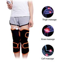 ZWPY Heating Knee Pad, Moxibustion Heated and Vibration Massager Hot Compress Magnetic Therapy Relieve Arthritis Leg Pain 1 Pair