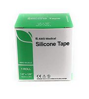AWD Medical Soft Silicone Tape for Scars Removal – 1.6” x 120” with Silicone Gel Sheeting - Painless Easy Removal Hypoallergenic for Surgery | keloids | C section | Burns | Breast Lift | Ostomy
