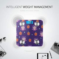 Bluetooth Smart Weight Digital Scale Art Organic Cartoon Painting Vegetables Scales for Body Weight Body Fat Composition Monitor Analyzer with Smartphone App for Body Management-396 Lbs