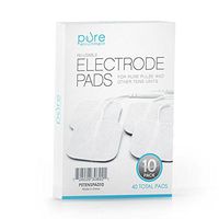 PurePulse TENS Electronic Pulse Massager Pads – Premium, Self-Adhesive Replacement Electrode Pads Compatible with PurePulse and Most Other TENS Units (Total of 40 Pads)