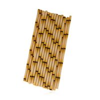 Yongrow 25pcs Bamboo Paper Drinking Straw Wedding Birthday Party Home & Living Bar Supplies Biodegradable