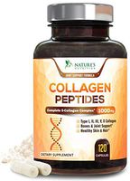 Multi Collagen Pills (Types I, II, III, V, X) - Premium Hydrolyzed Collagen Peptides Protein Supplement - Supports Hair, Skin, Nails, Joints, Aging - Non-GMO, Gluten Free - 120 Capsules