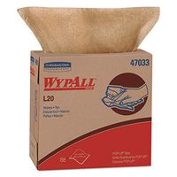WypAll 47033 L20 Towels, POP-UP Box, 2-Ply, 9 1/10 x 16 4/5, Brown, 88 per Box (Case of 10 Boxes)