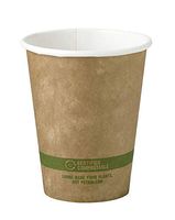 World Centric's Compostable 8 Ounce Kraft - Paper Hot Cup with PLA Lining (Case of 1000)