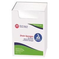 Dynarex Non Woven Drain And Iv Spone 4X4 6Ply Sterile - Box of 50 - Model 4611 by Dynarex