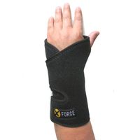 XFORCE Wrist Brace Support Wrap Neoprene Use for Arthritis/Carpal Tunnel, Left, Black