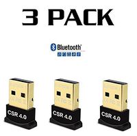 * [ 3 Pack ] * Slim Bluetooth Universal Adapter Dongle Mini BT 4.0 USB 2.0 Wireless Converter for PC Mac Laptop Plug Play