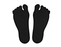 EDTara Women Men's Beach Stealth Shoes Adhesive Foot Pads Sticker Stick On Soles Flexible Feet Protection