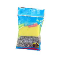 Erholi Home Kitchen Cleaning Tool Powerful Decontamination Steel Ball Sponge Set Brushes