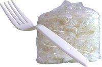 Disposable Forks, Plastic Forks, Made in Japan, Pack of 500, 16.0 cm (6.3 inch), Individually Wrapped