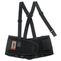 Ergodyne X-Large Black ProFlex 2000SF 840D Spandex High Performance V-Shaped Design Back Support With Two-Stage Closure, Sticky Fingers Stays And Detachable Suspenders