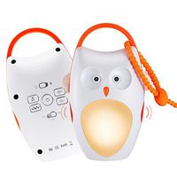 SOAIY Portable Compact Baby Sleep Soother Owl White Noise Shusher Sound Machine with Sleep Aid Night Light,7 Soothing Sounds with Volume Control,Auto-Timer for Traveling,Sleeping,Baby Carrige
