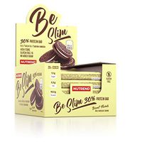 Nutrend Be Slim 30% Protein Bar 20x35g Biscuit Low Sugar, High Fibre, Green Tea and Real Chocolate Milk