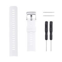 Sencato Suunto Spartan Sport HR Luxury Version Soft Silicone Replacement Band, Wrist Strap (White)