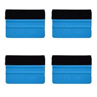 Sedeta Durable Felt Edge Wrap Wrapping Cleaning Scraper Squeegee Tool for Car Vehicle Window Film Vinyl, 4 pack