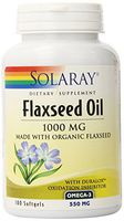 Solaray Flaxseed Oil Capsules, 1000 mg, 100 Count
