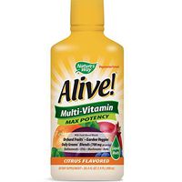 Nature's Way Alive! Multivitamin Citrus Flavor Liquid,  Food-Based Blends and Antioxidants, 30.4 fl oz