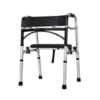 HYXQY-ZY Elderly Walker with Seat|Foldable Walking Frame|Safety and Steady|Lightweight | Barrier Walker for Elderly and Disabled
