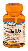 Sundown Naturals High Potency Vitamin D3 - 200 ct