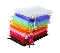 Yansanido Organza Wedding Favour baby shower Gift Bags 10x15cm /4x6 Inches Transparent 10 Color Organza Drawstring Pouches candy Jewelry Party Wedding Favor Gift Bags Pouch Bags(4x6inches 10 color)