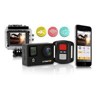 Action! 4K WiFi Sports Action Camera Ultra HD Waterproof | 170° Ultra Wide-Angle Len | 2 - Rechargeable Batteries and Full Accessories Kit (Black)