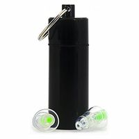 High-Fidelity Earplugs with Metal Keychain Carry Case Comfortable Soft Silicone | HiFi Noise Attenuating Ear Plugs for Musicians, Concert, Sleeping & More (Green)