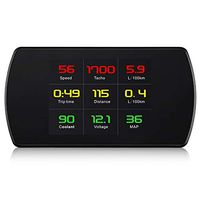 P12 HUD Car On-Board Computer 4.3 inch HD TFT Digital Speed Projector OBD Head Up Display Coolant Fuel Fault Code Clear Car Head