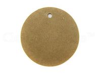 200 Pack - CleverDelights Circle Kraft Gift Tags/Hang Tags - 1.5" Diameter - Brown Kraft Hang Tags - for Gifts, Crafts, Party Favors, Weddings, Price Tags - Thick Heavy Duty - 1 1/2 inch