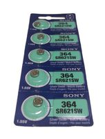 1 Box of 100 Sony 1.55v Silver Oxide Watch Batteries 364 SR621SW