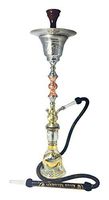Khalil Mamoon Basha Oxidized Ice Chamber Hookah 36" Single Hose Hookah