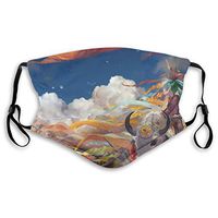 Anime Protective Mask with Gasket Disposable Water Repellent Multilayer Filter Adult Sunscreen Large Mask S