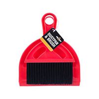 Milestone Camping Brush Tent Dustpan Set - Red