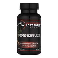 100% Pure Tongkat Ali Malaysian Ginseng Capsules (60 Count) - 100:1 Water Soluable Extract (100x More Potent + Bioavailable) - Premium Quality, Sourced from 20/30-Year-Old Wild Malaysian Trees