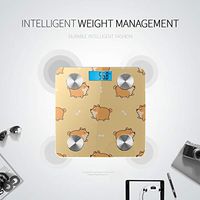 Bluetooth Scale Bmi Cartoon Cute Animal Pet Shiba Inu Dog Smart Scale Apple Health Body Fat Composition Monitor Analyzer with Smartphone App for Body Management-396 Lbs