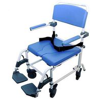 Shower Transport Chair Bath Toilet Rehab Commode Bariatric 22" Extra-Wide Seat - Aluminum Adjustable 186 X-WIDE