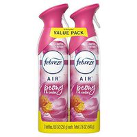 Febreze Air Odor-Eliminating Air Freshener, Peony & Cedar, 2 Ct, 8.8 Fl Oz Each (17.6 Fl oz Total)