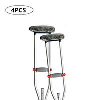 Crutch Underarm Pads Covers - Universal Breathable Walking Stick Top Cushion Filler, Walker Support Forearm Handle Pillow Covers (4PCS Kit)